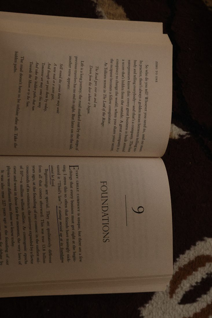 An open book, chapter nine: Foundations